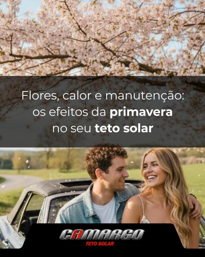 Flores, calor e manutenção: os efeitos da primavera no seu teto solar