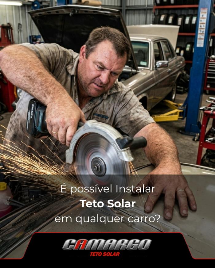 Dá para colocar teto solar em qualquer carro?